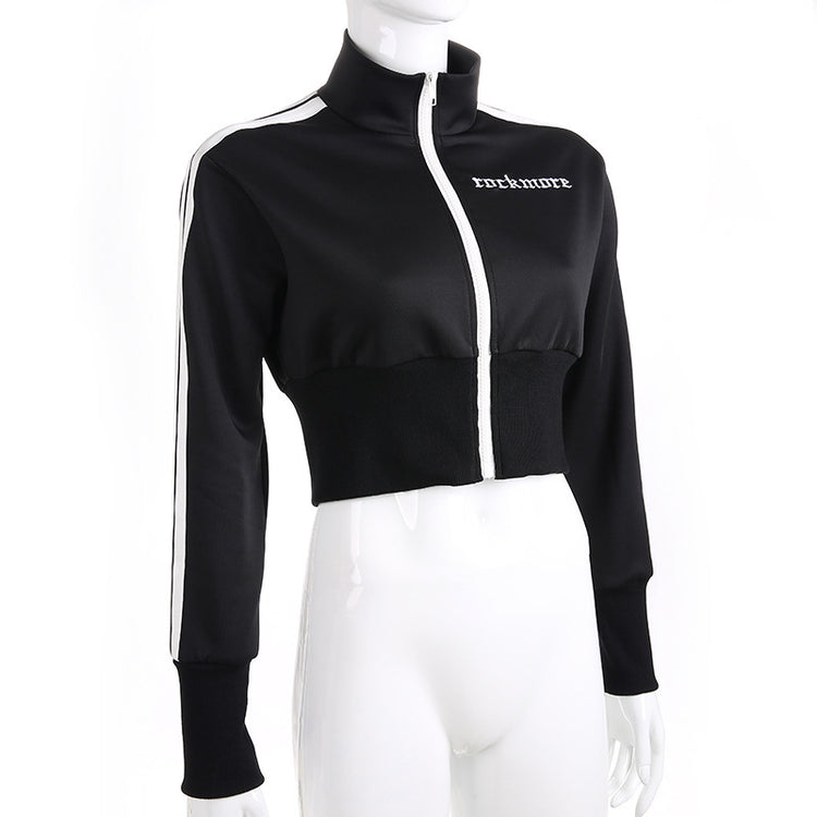 Ribbon embroidery zipper new women&