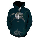 Shark Pullover Loose Hoodie For Men And Women 3 D Hoodies