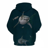Shark Pullover Loose Hoodie For Men And Women 3 D Hoodies