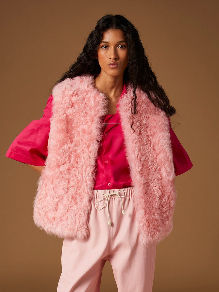 Lamb Wool Coat Women&