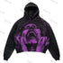 Skull Print Set Hip Hop Teen Clothing Vintage Oversized Hood
