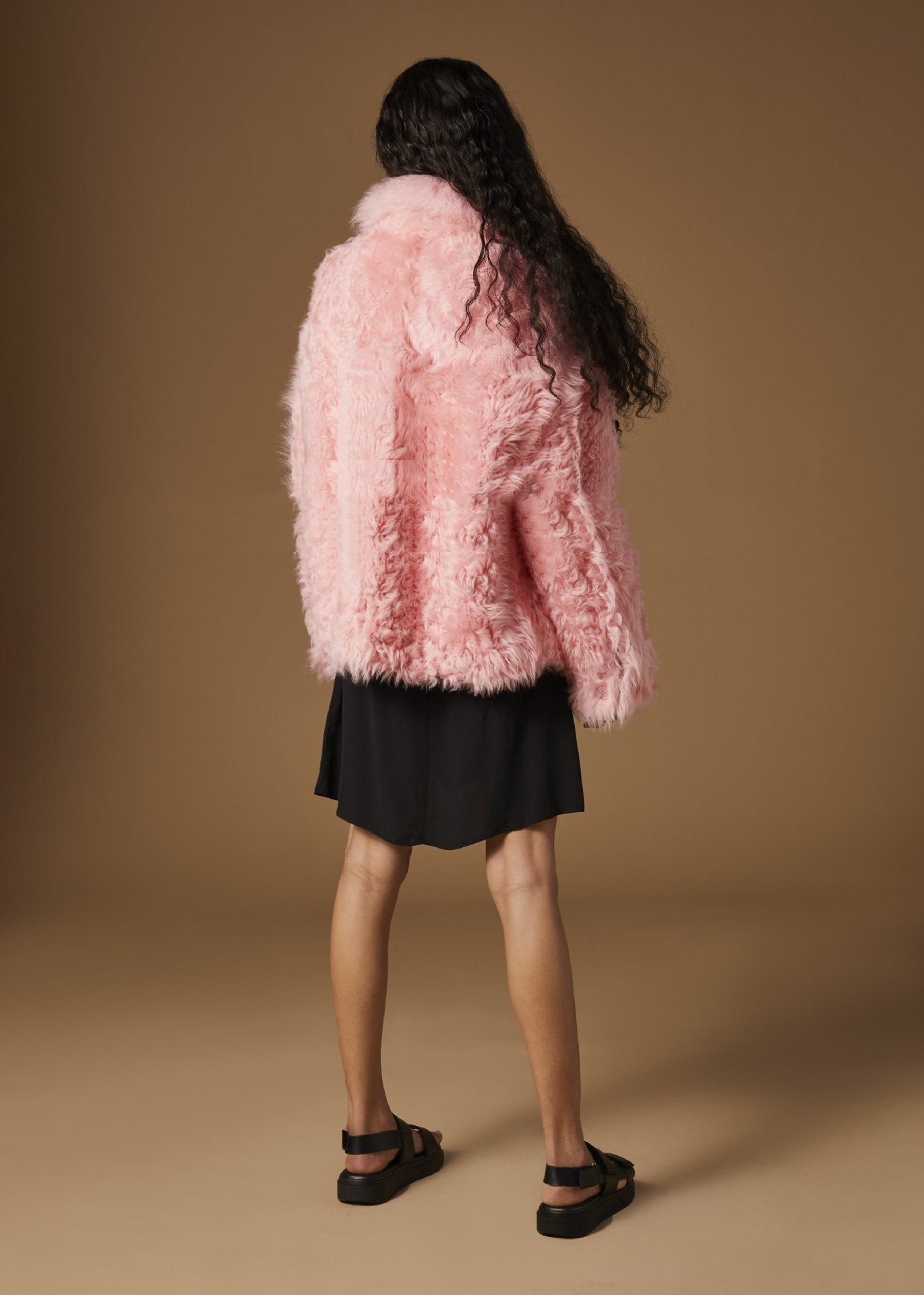 Lamb Wool Coat Women&