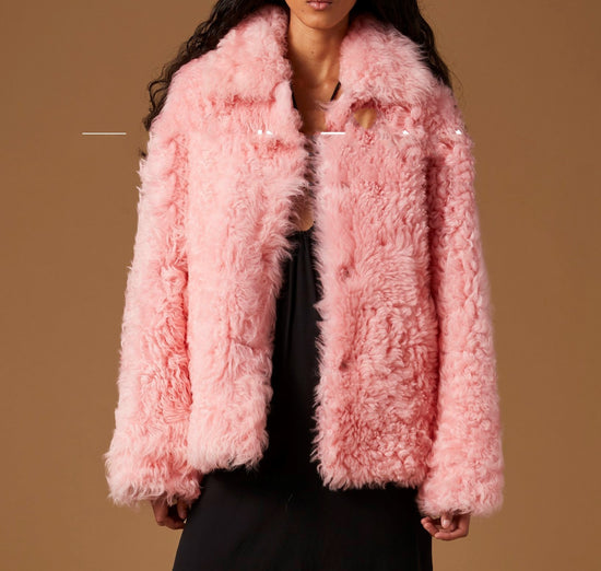 Lamb Wool Coat Women&